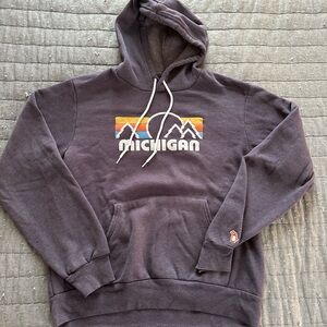 Michigan Graphic Hoodie - Charcoal - The Mitten State